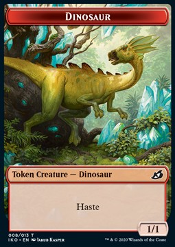Dinosaur Token (R 1/1) // Human Soldier Token (W 1/1) XIKO-T 08/03 Token Near Mint Englisch Foil