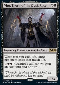 Vito, Thorn of the Dusk Rose M21-127 Rare Excellent Englisch Foil
