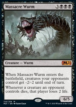 Massakerwurm M21-114 Mythic Near Mint Deutsch Foil