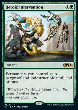 Heroic Intervention M21-188 Rare Light Played Englisch Foil