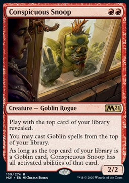 Conspicuous Snoop M21-139 Rare Excellent Englisch Foil