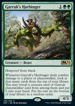 Garruk's Harbinger M21-185 Rare Near Mint Englisch