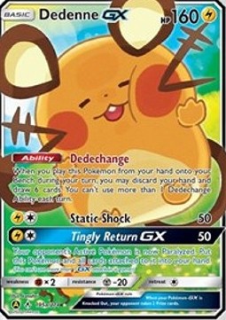 Dedenne GX UNB-195a Promo Light Played Deutsch