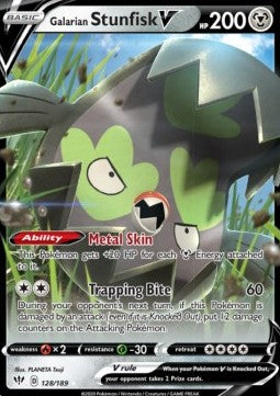 Galarian Flunschlik V DAA-128 Ultra Rare Excellent Deutsch