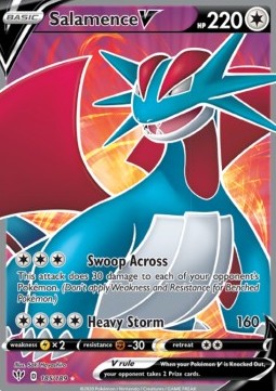 Salamence V DAA-185 Ultra Rare Near Mint Englisch