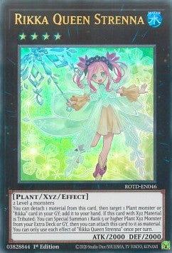 Rikka-Königin Strenna ROTD-046 Ultra Rare Light Played Deutsch 1. Auflage