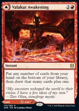 Valakut Awakening // Valakut Stoneforge ZNR-174 Rare Light Played Englisch