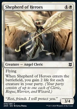 Shepherd of Heroes ZNR-38 Common Excellent Englisch