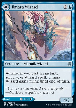 Umara Wizard // Umara Skyfalls ZNR-86 Uncommon Excellent Englisch