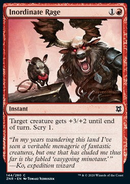 Inordinate Rage ZNR-144 Common Excellent Englisch