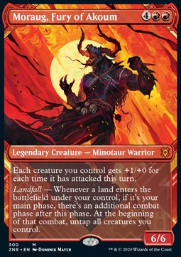 Moraug, Fury of Akoum XZNR-300 Mythic Near Mint Englisch
