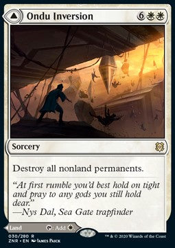 Ondu Inversion // Ondu Skyruins ZNR-30 Rare Good Englisch Foil