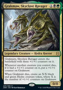 Grakmaw, Skyclave Ravager ZNR-223 Rare Excellent Englisch