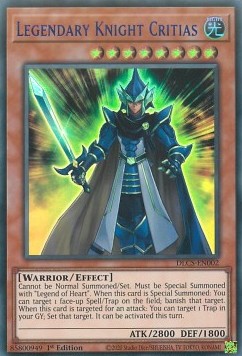 Legendärer Ritter Critias (V.2) DLCS-002 Ultra Rare Near Mint Deutsch 1. Auflage