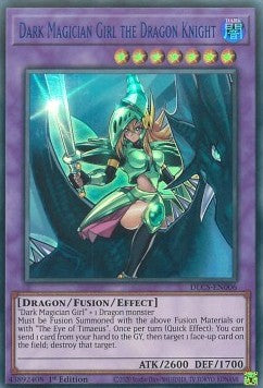 Dunkles Magier-Mädchen, die Drachenritterin (V.2) DLCS-006 Ultra Rare Excellent Deutsch 1. Auflage