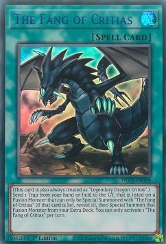 The Fang of Critias (V.2) DLCS-058 Ultra Rare Near Mint Englisch 1. Auflage
