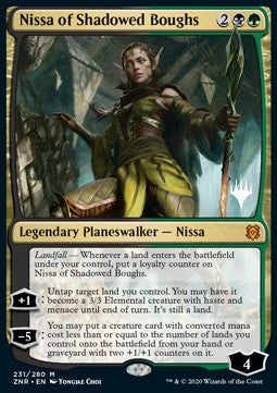 Nissa von den schattigen Ästen (V.1) PZNR-231 Mythic Excellent Deutsch Foil