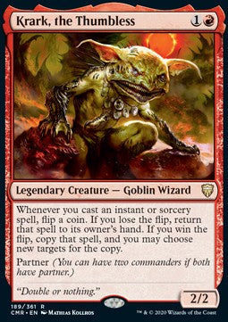 Krark, the Thumbless CMR-189 Rare Good Englisch Foil