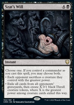 Szat's Will CMR-152 Rare Excellent Englisch Foil