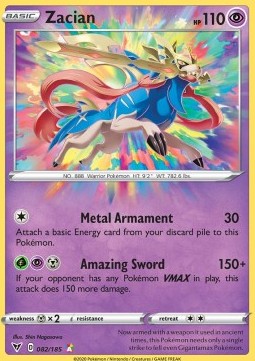 Zacian VIV-82 Amazing Rare Near Mint Englisch