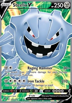 Steelix V VIV-176 Ultra Rare Near Mint Englisch