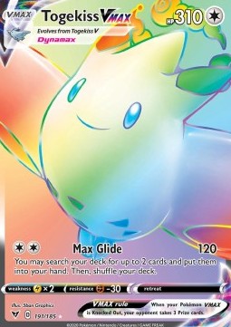 Togekiss VMAX VIV-191 Secret Rare Light Played Deutsch