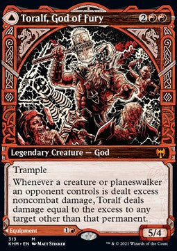 Toralf, Gott des Zorns // Toralfs Hammer XKHM-313 Mythic Excellent Deutsch