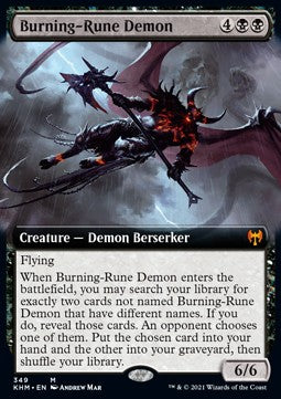 Burning-Rune Demon XKHM-349 Mythic Excellent Englisch Foil