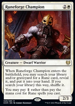 Runeforge Champion KHM-26 Rare Near Mint Englisch Foil