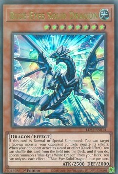 Blauäugiger Massivdrache (V.3) LDS2-014 Ultra Rare Near Mint Deutsch 1. Auflage