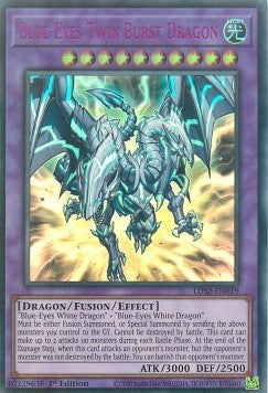 Blauäugiger Zwillingsausbruch-Drache (V.4) LDS2-019 Ultra Rare Near Mint Deutsch 1. Auflage