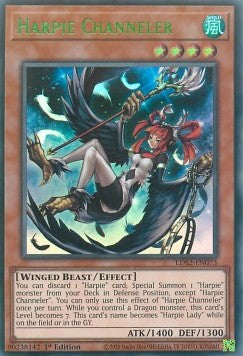 Harpyien-Kanalisiererin (V.3) LDS2-073 Ultra Rare Light Played Deutsch 1. Auflage