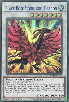 Schwarzer Rosen-Mondlichtdrache (V.2) LDS2-112 Ultra Rare Excellent Deutsch 1. Auflage