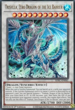Trishula, Zero Dragon of the Ice Barrier SDFC-041 Ultra Rare Near Mint Deutsch 1. Auflage