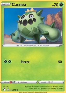 Cacnea SHF-4 Common Near Mint Englisch Reverse Holo