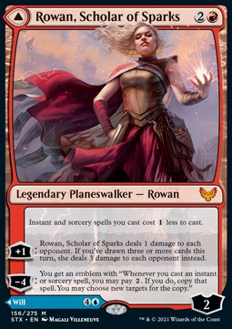 Rowan, Scholar of Sparks // Will, Scholar of Frost STX-156 Mythic Good Englisch