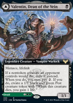 Valentin, Dean of the Vein // Lisette, Dean of the Root XSTX-333 Rare Near Mint Englisch Foil