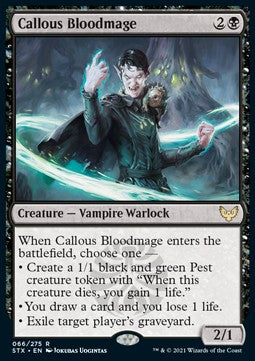 Callous Bloodmage STX-66 Rare Near Mint Englisch