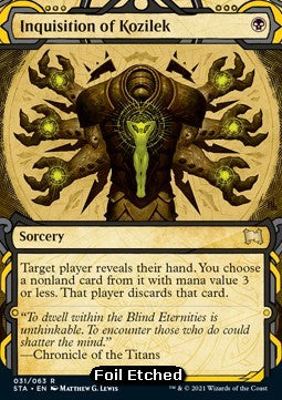 Inquisition of Kozilek STA-31 Rare Near Mint Englisch Foil