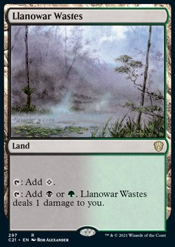 Llanowar-Ödland C21-297 Rare Near Mint Deutsch