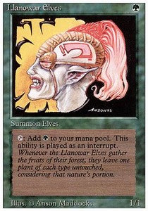 Llanowar Elves 3ED- Common Played Englisch
