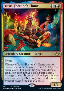 Yusri, Fortune's Flame PMH2-492 Rare Excellent Englisch Foil