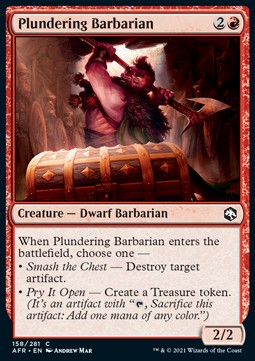 Plundering Barbarian AFR-158 Common Near Mint Englisch Foil