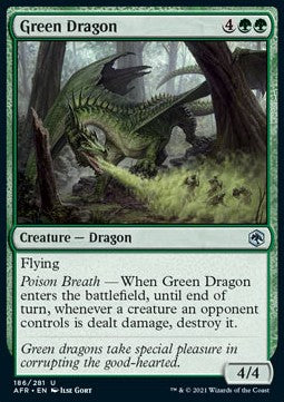 Grüner Drache AFR-186 Uncommon Near Mint Deutsch
