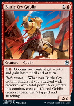 Kampfschrei-Goblin AFR-132 Uncommon Excellent Deutsch Foil