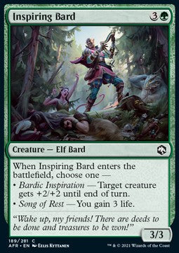 Inspiring Bard AFR-189 Common Near Mint Englisch Foil