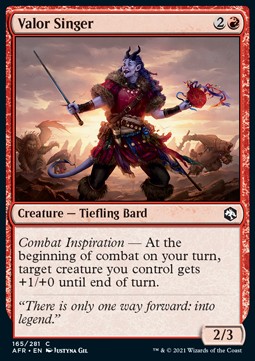 Valor Singer AFR-165 Common Near Mint Englisch Foil