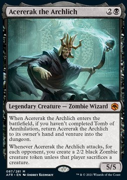 Acererak the Archlich AFR-87 Mythic Excellent Englisch Foil