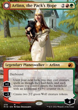 Arlinn, the Pack's Hope // Arlinn, the Moon's Fury (V.1) XMID-279 Mythic Excellent Deutsch