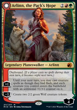 Arlinn, the Pack's Hope // Arlinn, the Moon's Fury MID-211 Mythic Excellent Englisch